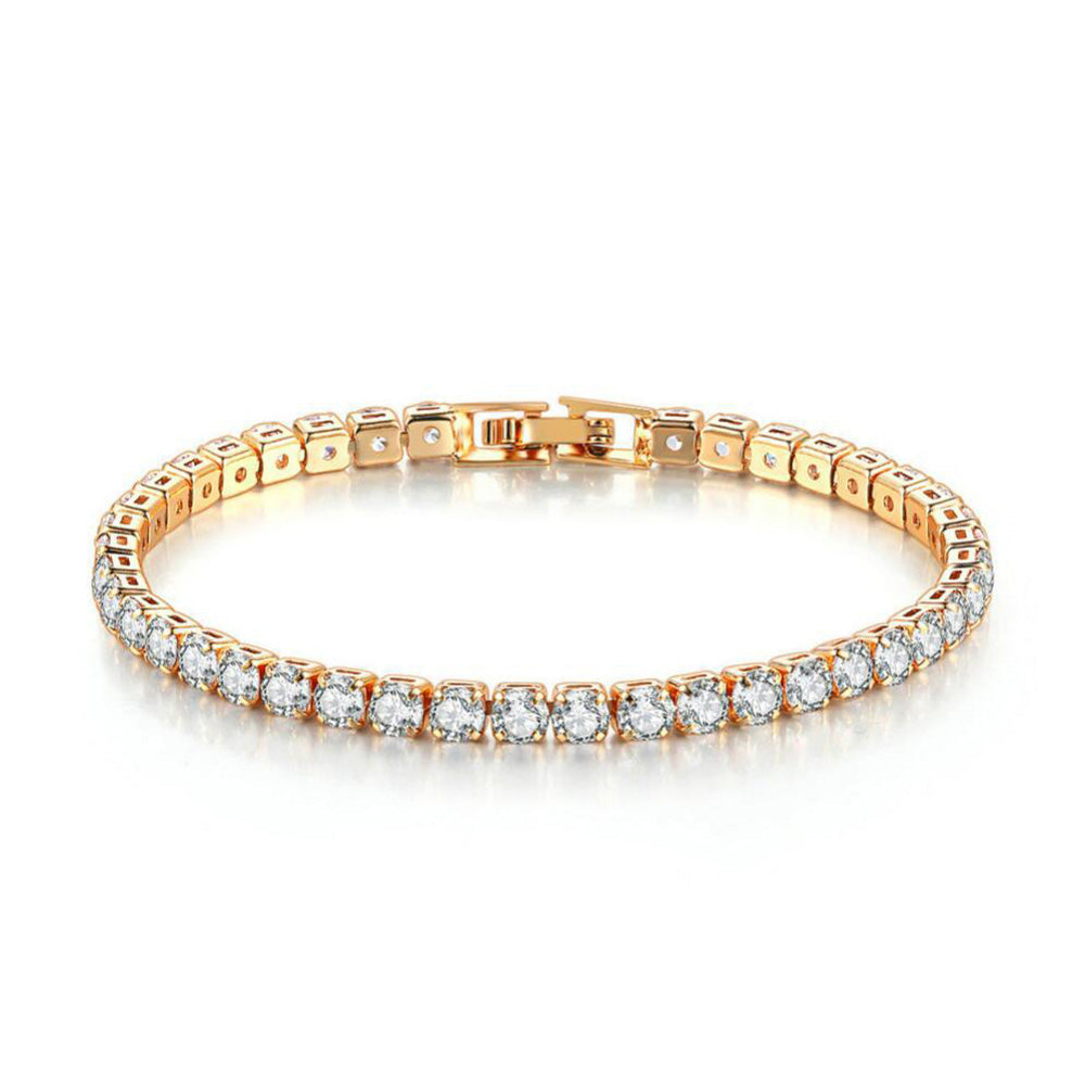 18K Gold White Clover Bracelet 14mm — E&J Jewellery UK Ltd
